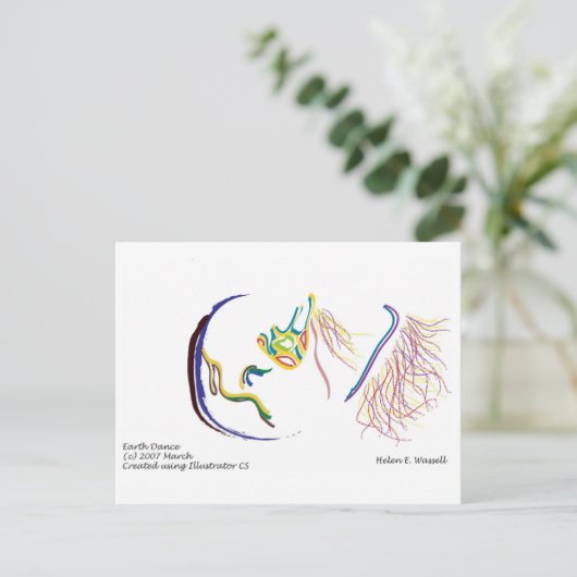 aardbevingen briefkaart (Staand voorkant)