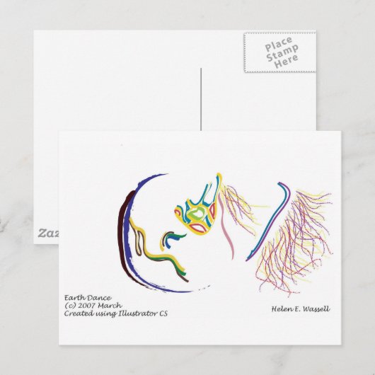 aardbevingen briefkaart (Voorkant / Achterkant)