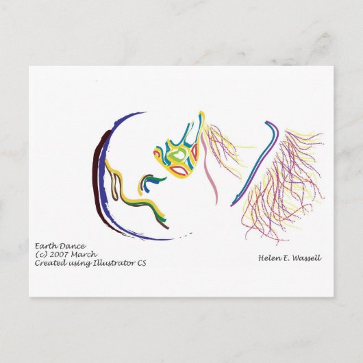 aardbevingen briefkaart (Voorkant)