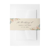 Aardbevingen, het huwelijk van, beige bruiloft uitnodigingen wikkel (Voorkant Voorbeeld)