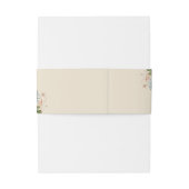 Aardbevingen, het huwelijk van, beige bruiloft uitnodigingen wikkel (Achterkant Voorbeeld)