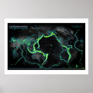 Aardbevingen sinds 1898 poster