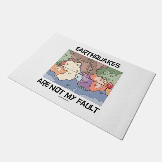 Aardbevingen zijn niet mijn Fault Bord Tectonics M Deurmat (Schuin)