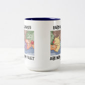 Aardbevingen zijn niet mijn Fault Bord Tectonics M Tweekleurige Koffiemok (Center)