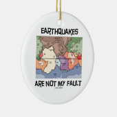 Aardbevingen zijn niet mijn fout (Bord tektonica) Keramisch Ornament (Rechts)