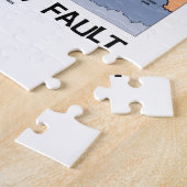 Aardbevingen zijn niet mijn fout (Bord tektonica) Legpuzzel (Zijkant)