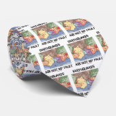 Aardbevingen zijn niet mijn fout (Bord tektonica) Stropdas (Opgerold)