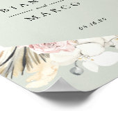 Aardbevingschap Lijst bruiloft Welkom Poster (Hoek)