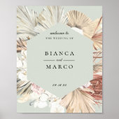 Aardbevingschap Lijst bruiloft Welkom Poster (Voorkant)