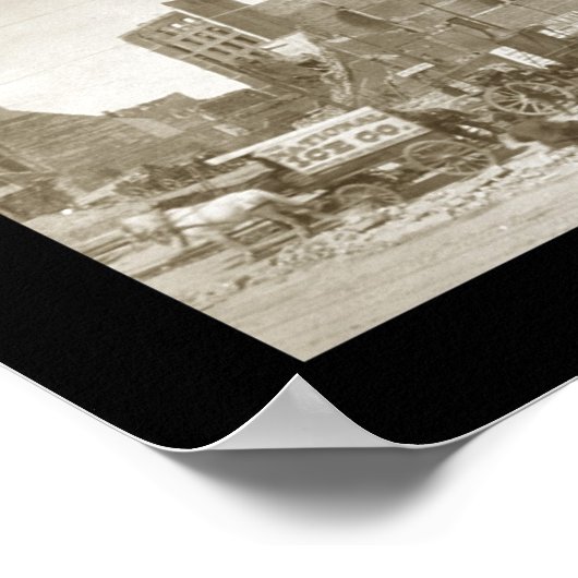 Aardbevingsschade SF CA Foto 1906 Poster (Hoek)