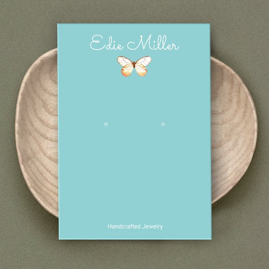 Aardbevingsscherm voor Bohemen Bohemian Butterfly Visitekaartje