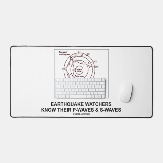 Aardbevingswachten kennen hun P-Waves S-Waves Bureaumat (Keyboard & Muis)