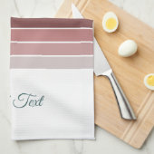 Aardbevuilde rendykleurstripes theedoek (Quarter Fold)