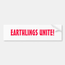 AARDBINGERS VERENIG JE! BUMPERSTICKER