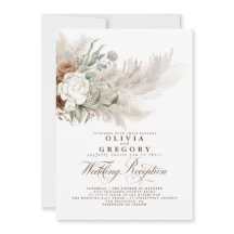 Aardbloemen en Pampas Grass Wedding Reception