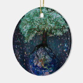 Aardboom van het leven keramisch ornament (Links)