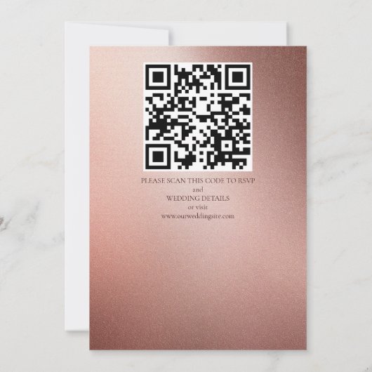 Aardbruine herfst rozen bruiloft kaart (Achterkant)