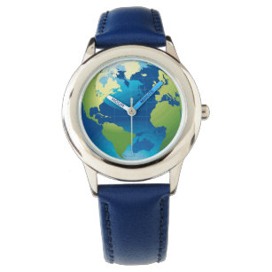 Aardcontinent wereldbol horloge