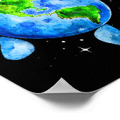 Aarddag 2022 Herstel Red De Planeet Aarde Zee T Poster (Hoek)