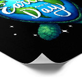 Aarddag 2025 Herstel Aarde Zee Aarddag Schildpad  Poster (Hoek)