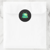 Aarddag 2026 kikker kunst  ronde sticker (Tas)