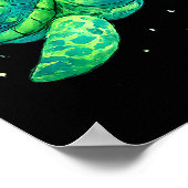 Aarddag 2026 zeeschildpad kunst poster (Hoek)