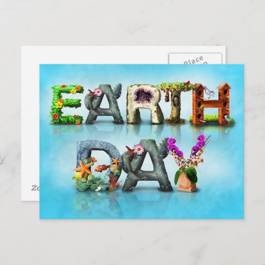 aarddag briefkaart (Voorkant / Achterkant)