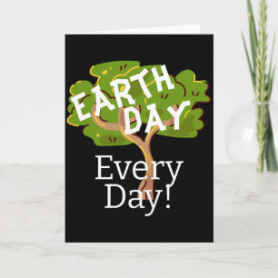 Aarddag elke dag ga groen onze planeet redden T-Sh Kaart