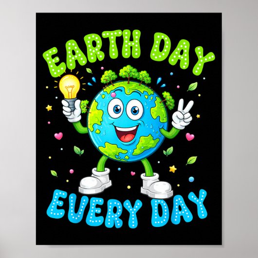 Aarddag elke dag grappige aarde 2026 leraar kinder poster (Voorkant)