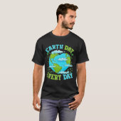 Aarddag Elke Dag Hartvormige Wereld T-shirt (Voorkant volledig)