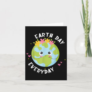 Aarddag Elke Dag T-shirt Kinderen Meisje Vrouwen L Kaart