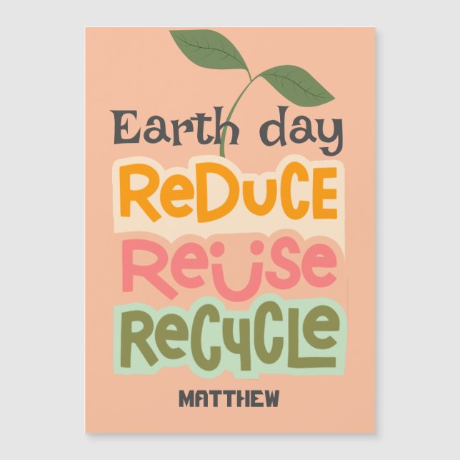 aarddag , ga groen , eenvoudige elegante wetenscha (Voorkant)