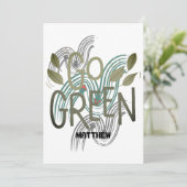 aarddag , groene kunst eenvoudige elegante wetensc kaart (Staand voorkant)