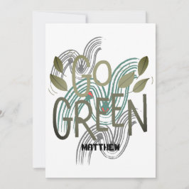 aarddag , groene kunst eenvoudige elegante wetensc kaart