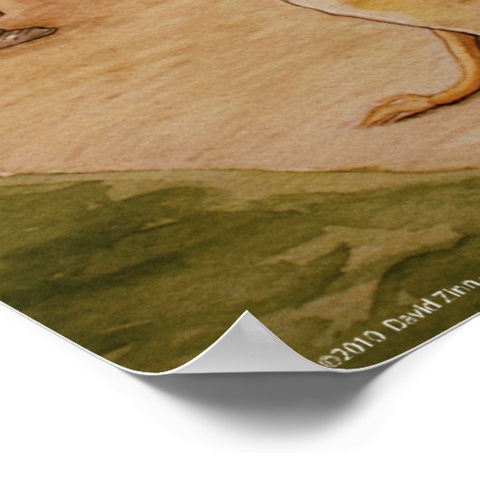 aarddag in een haven (poster) poster (Hoek)