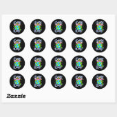Aarddag planeet herstel aarde aarde redden dag ronde sticker (Vel)