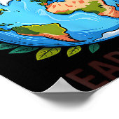 Aarddag planeet natuur groene planeet aarde redden poster (Hoek)