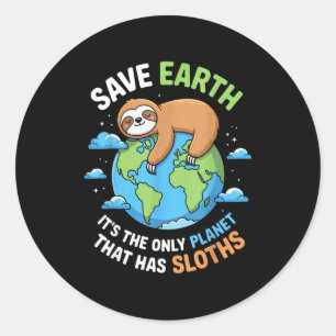 Aarddag red de aarde de enige planeet die heeft ronde sticker