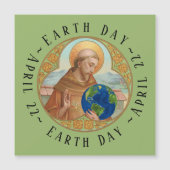 Aarddag & Sint Franciscus Magnetische Wenskaart (Voorkant)