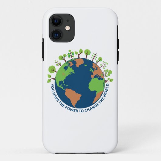 Aarddag Verander De Wereld Citaat Case-Mate iPhone Case (Achterkant)
