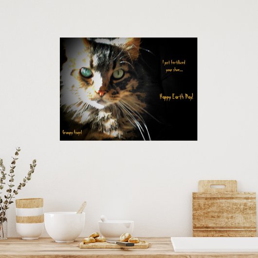 Aarddagmeststof Poster (Keuken)