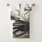 Aarddoeken van Audubon Loon Wildlife Animal Bath T Bad Handdoek (Insitu)