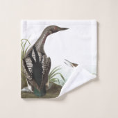 Aarddoeken van Audubon Loon Wildlife Animal Bath T Bad Handdoek (Wasdoekje)