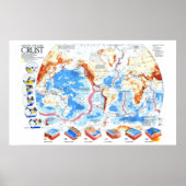 " Aarde: 1985/1985 - Dynamic Crust Map... Poster (Voorkant)