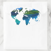 aarde-2.png ovale sticker (Tas)