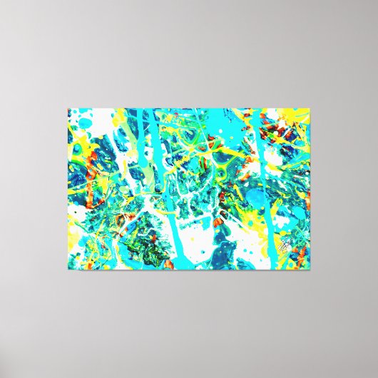 Aarde 2 punt Oh Canvas Afdruk (Voorkant)