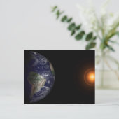 Aarde aan de Equinox. Briefkaart (Staand voorkant)