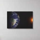 Aarde aan de Equinox. Canvas Afdruk (Voorkant)