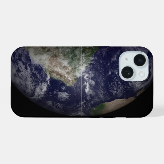 Aarde aan de Equinox. iPhone 15 Case (Achterkant horizontaal)