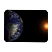 Aarde aan de Equinox. Magneet (Horizontaal)